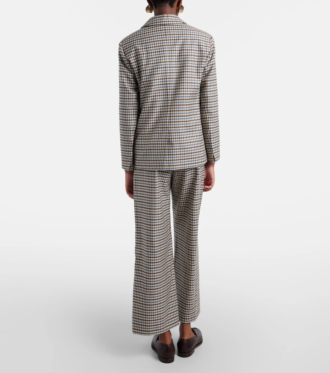 'S Max Mara - Michelle wool and cotton wide-leg pants