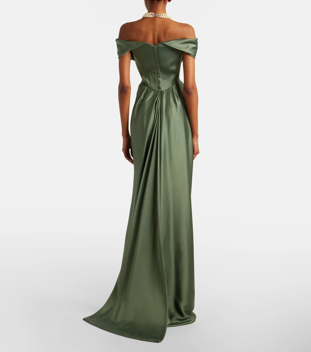 Vivienne Westwood - Nova Cocotte draped satin bustier gown