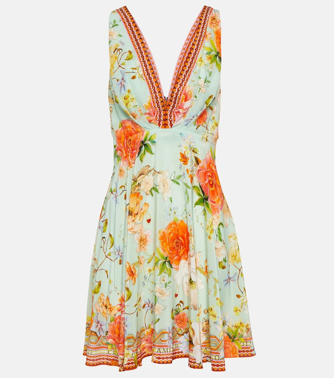 Camilla - Embellished silk minidress