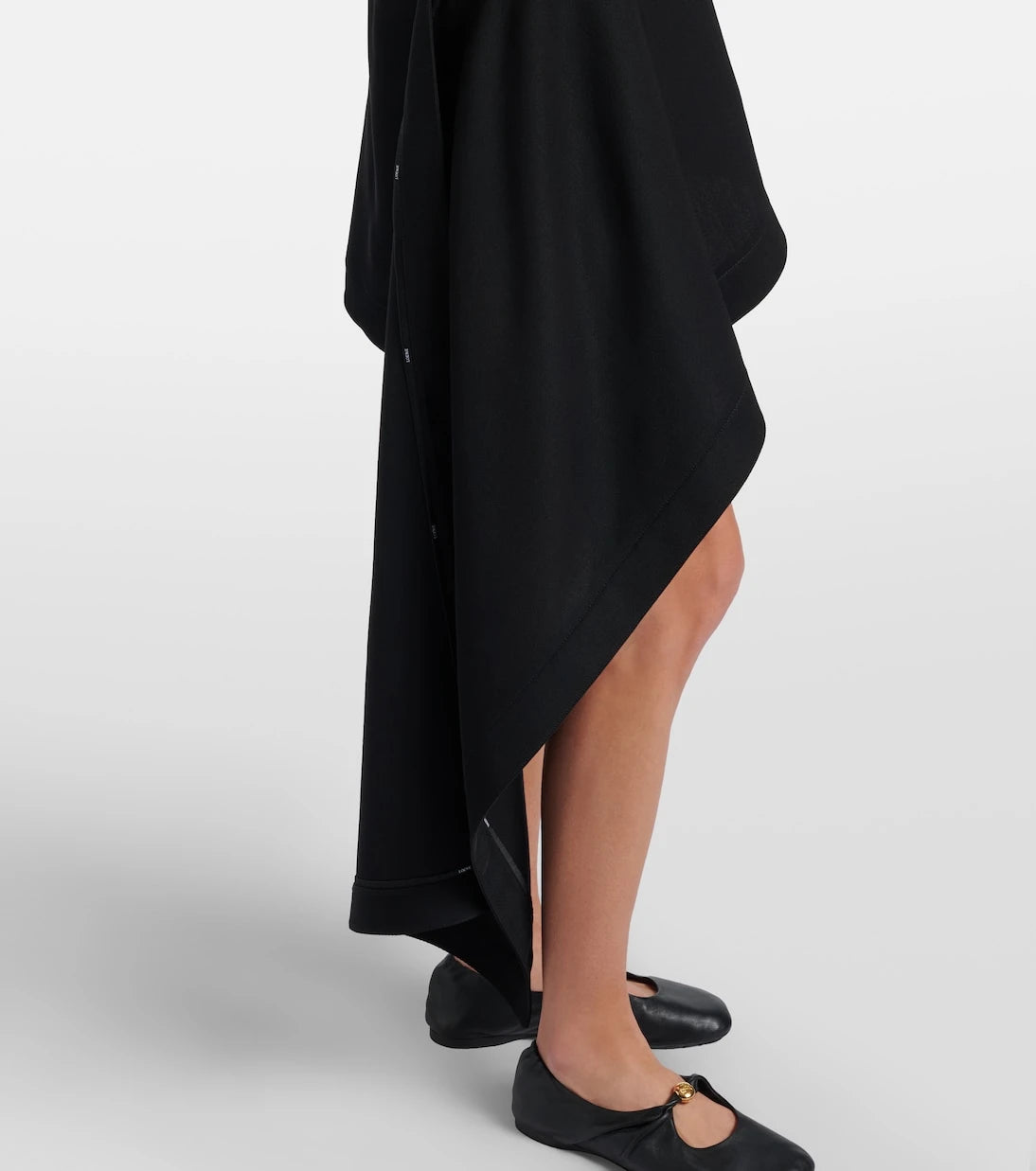 Loewe - Draped wool miniskirt