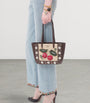 Valentino Garavani Multi Mini Suede Embroidered Nellcôte Tote Bag