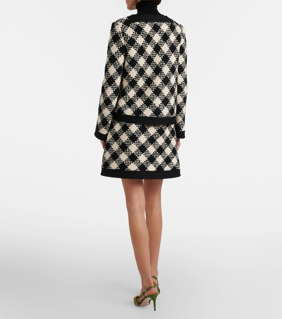 Valentino - Cotton and wool-blend tweed miniskirt