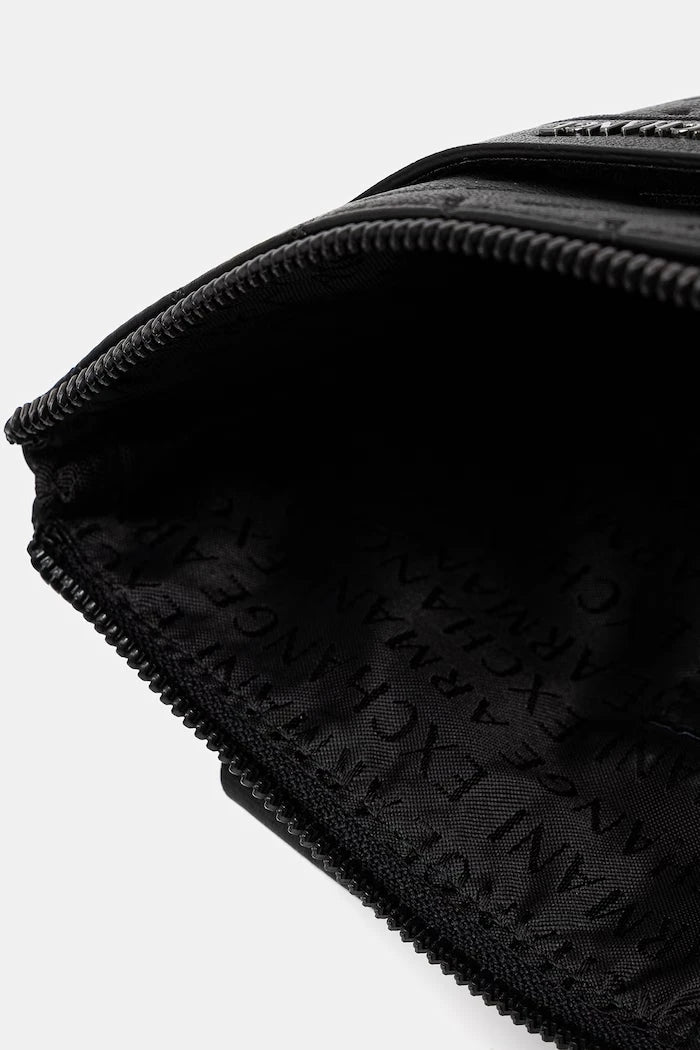 Armani Exchange erkek suni deri omuz çantası