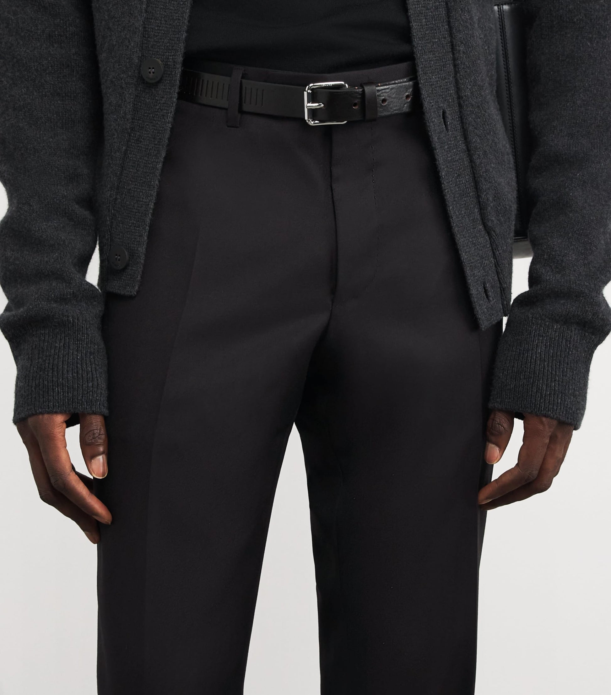 Wool Straight Trousers