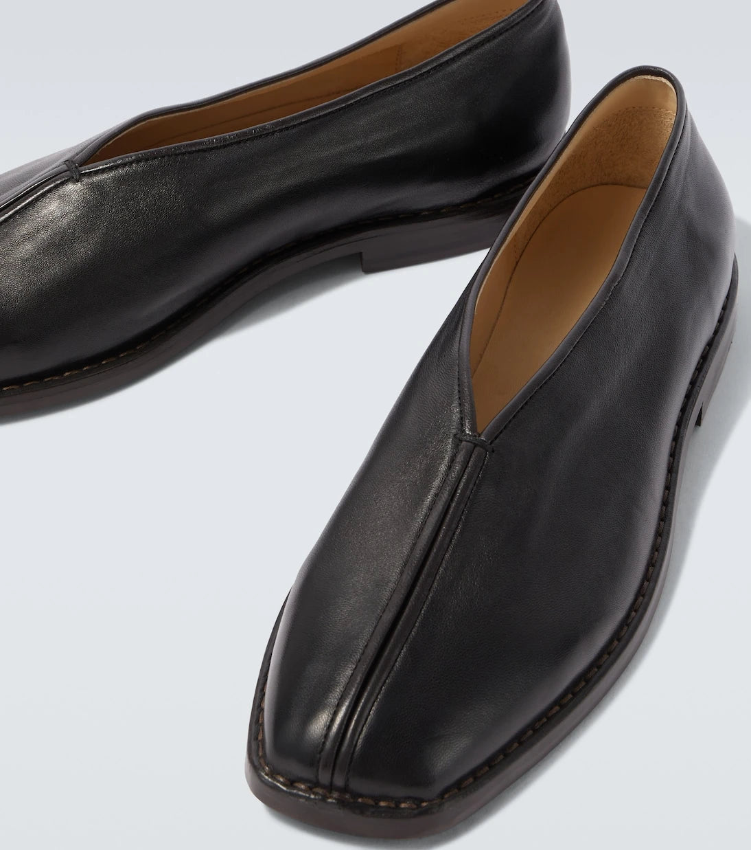 Lemaire - Leather slip-on shoes