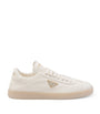 Prada Neutral Leather Sneakers