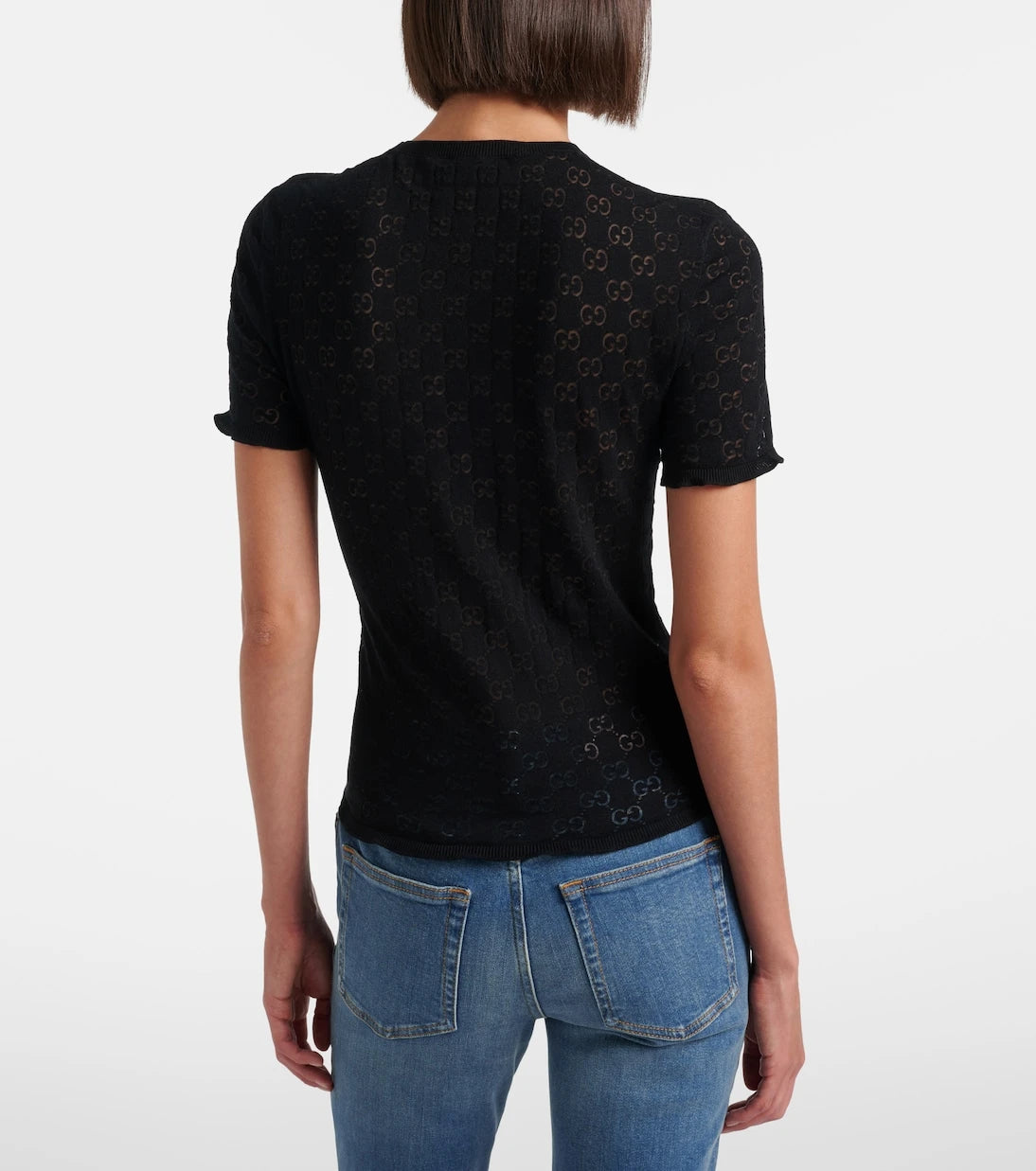 Gucci - GG cotton-blend devoré T-shirt