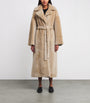Arma Beige Shearling-Leather Reversible RIEN coat