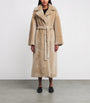 Arma Beige Shearling-Leather Reversible RIEN coat