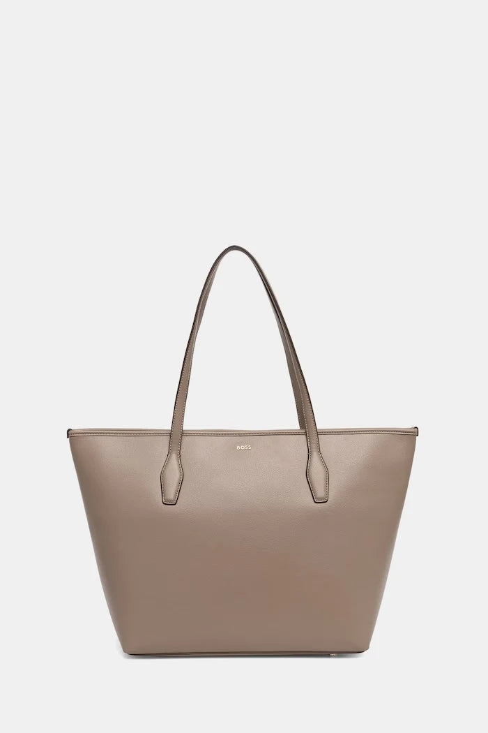 BOSS Sandy Zip Shopper kadın suni deri alışveriş çantası