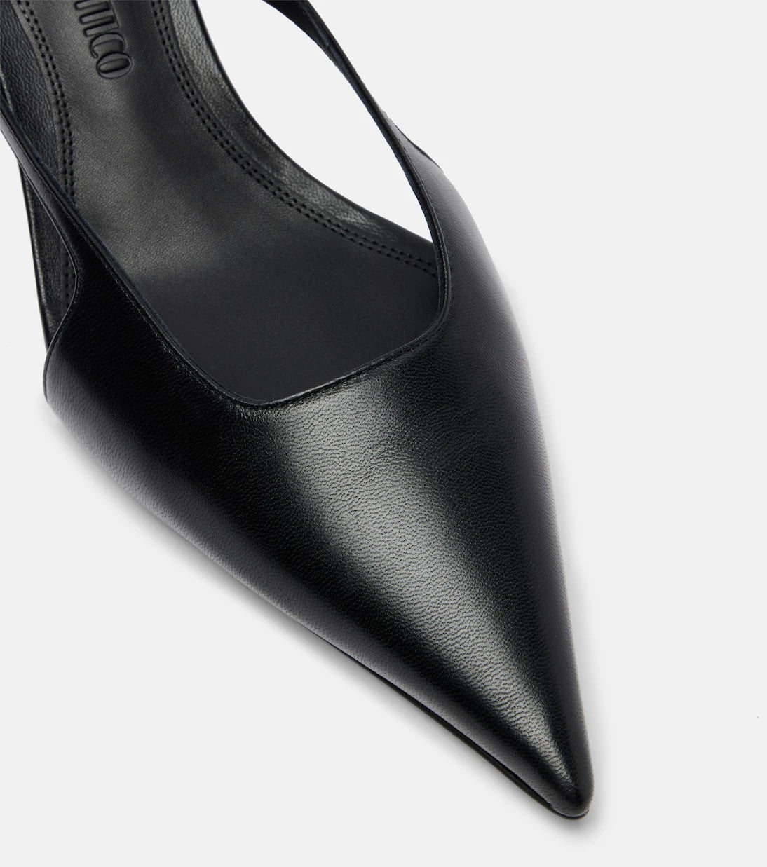 The Attico - Diane 55 leather slingback pumps