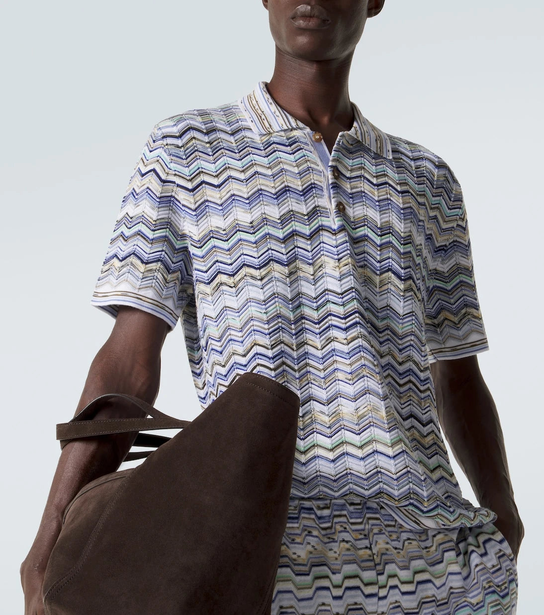 Missoni - Zigzag cotton polo shirt