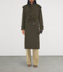 Burberry Brown Cotton Long Castleford Trench Coat