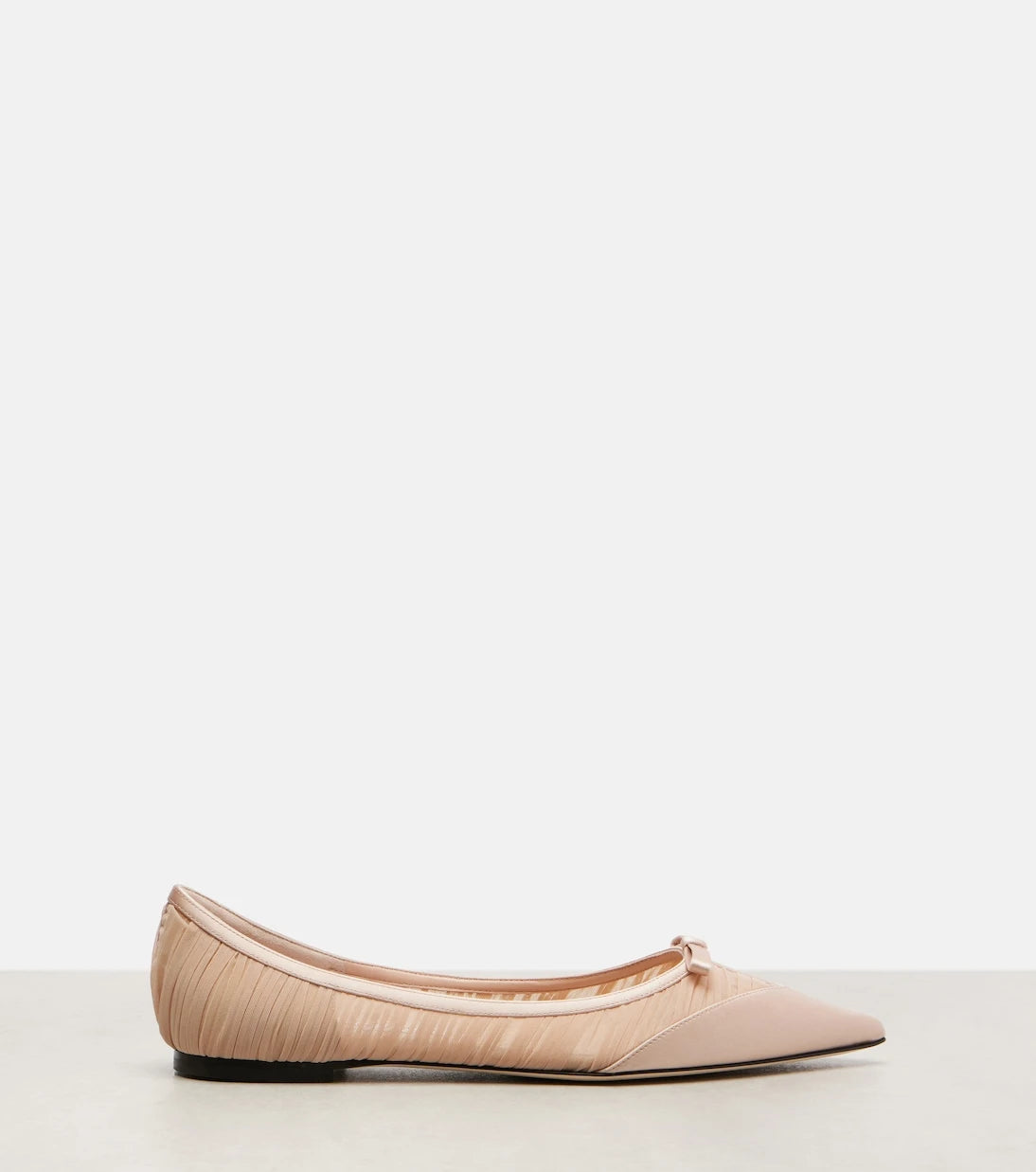Jimmy Choo - Love mesh and satin ballet flats