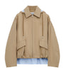 LOEWE Beige Cotton-Blend Stripe-Detail Parka