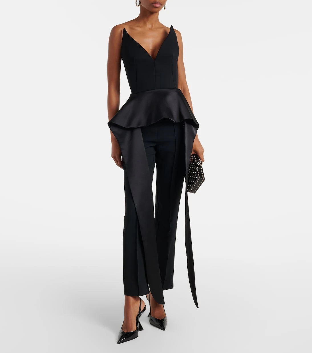 Maticevski - Frame peplum satin top