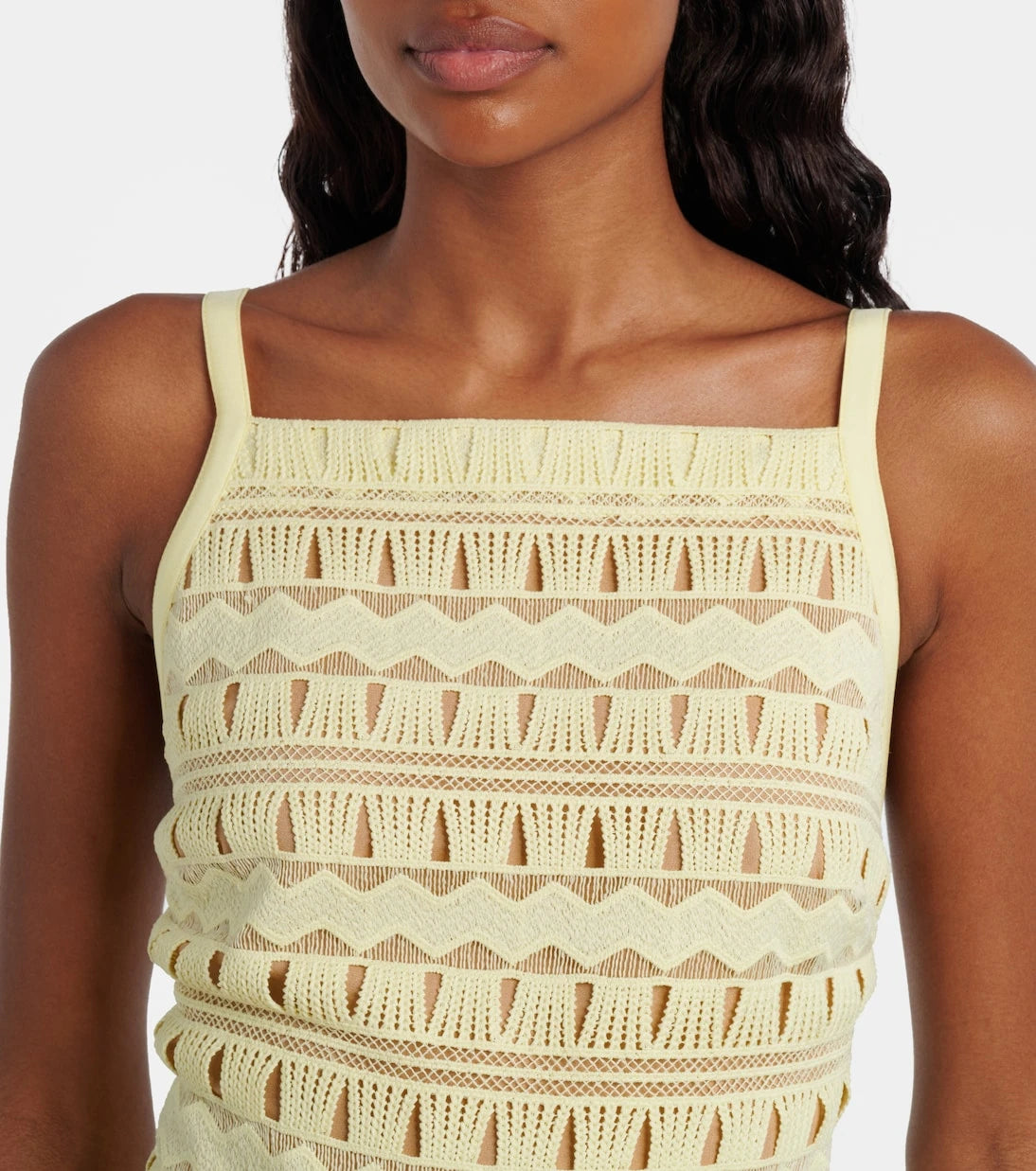 Elie Saab - Macramé midi dress