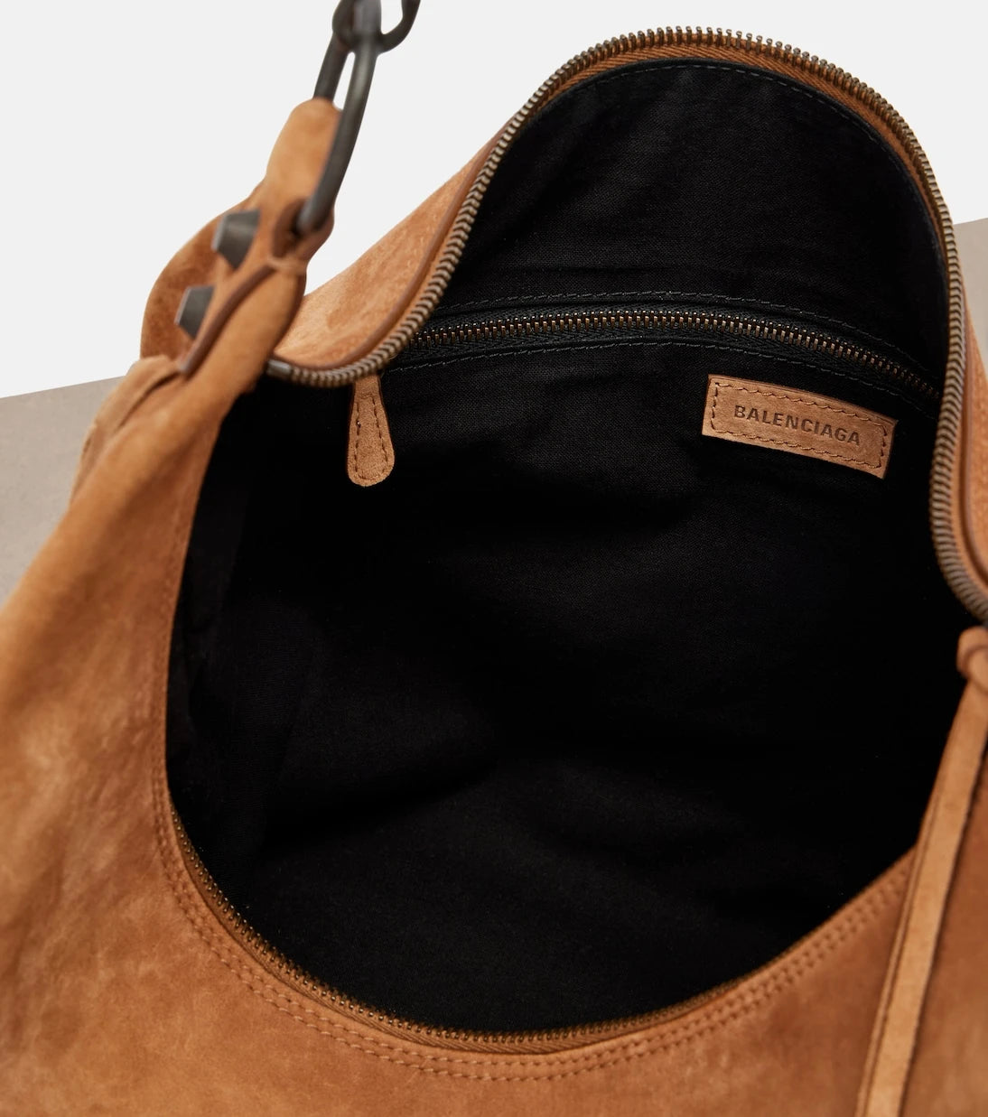Balenciaga - Le City Medium suede shoulder bag