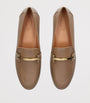 Tod's Beige Leather Barretta Mocassins