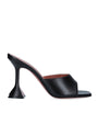 Black Leather Lupita Mules 95