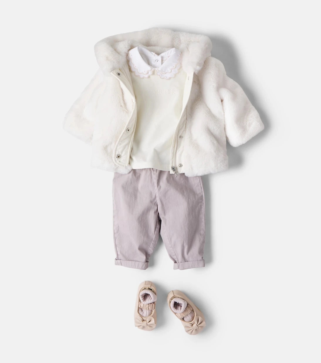 Moncler Enfant - Baby Viona hooded teddy jacket