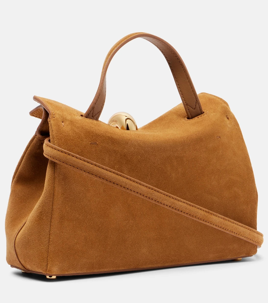 Jacquemus - Valerie Small suede top-handle bag