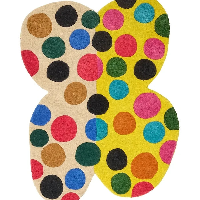 Вълнен килим Doing Goods Marley Multi Butterfly 105 x 80 cm