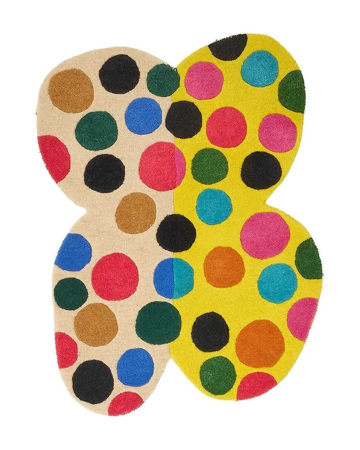 Doing Goods Marley Multi Butterfly Yün Halı 105 x 80 cm