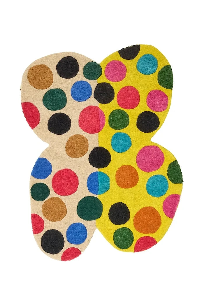 Вълнен килим Doing Goods Marley Multi Butterfly 105 x 80 cm