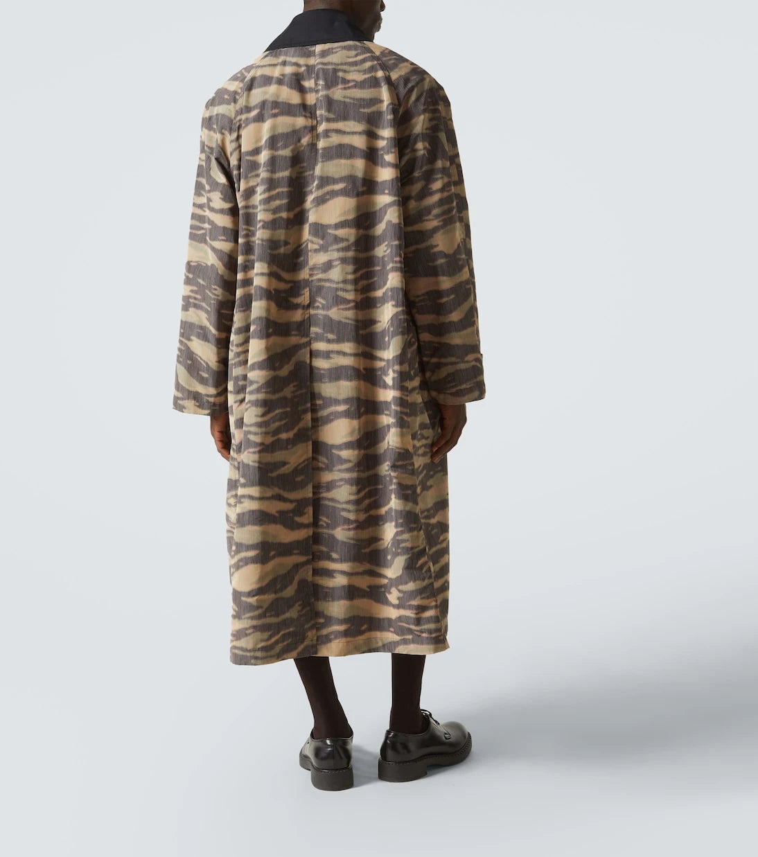 Jil Sander - Camouflage crêpe de chine car coat