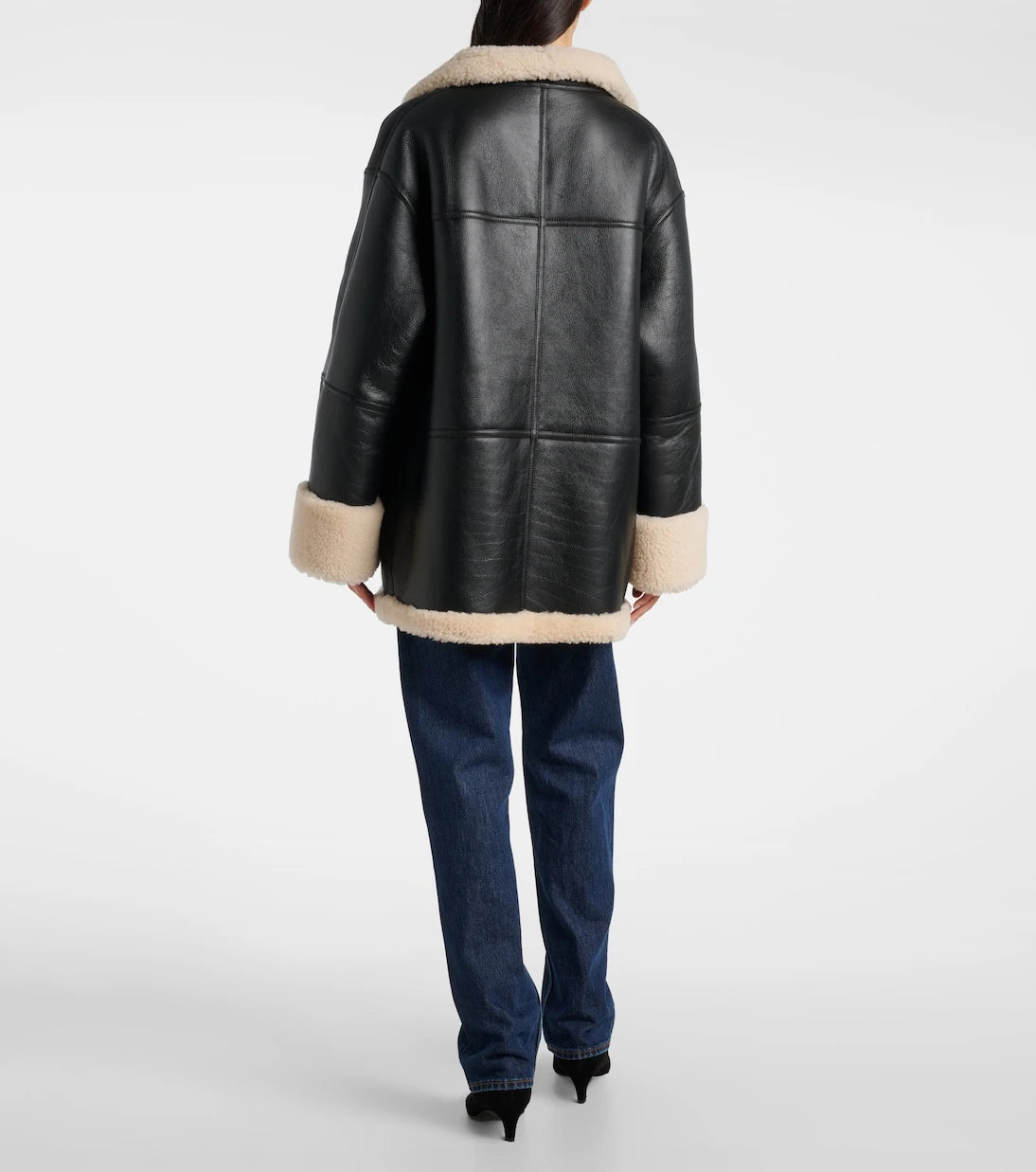 Toteme - Oversized shearling jacket