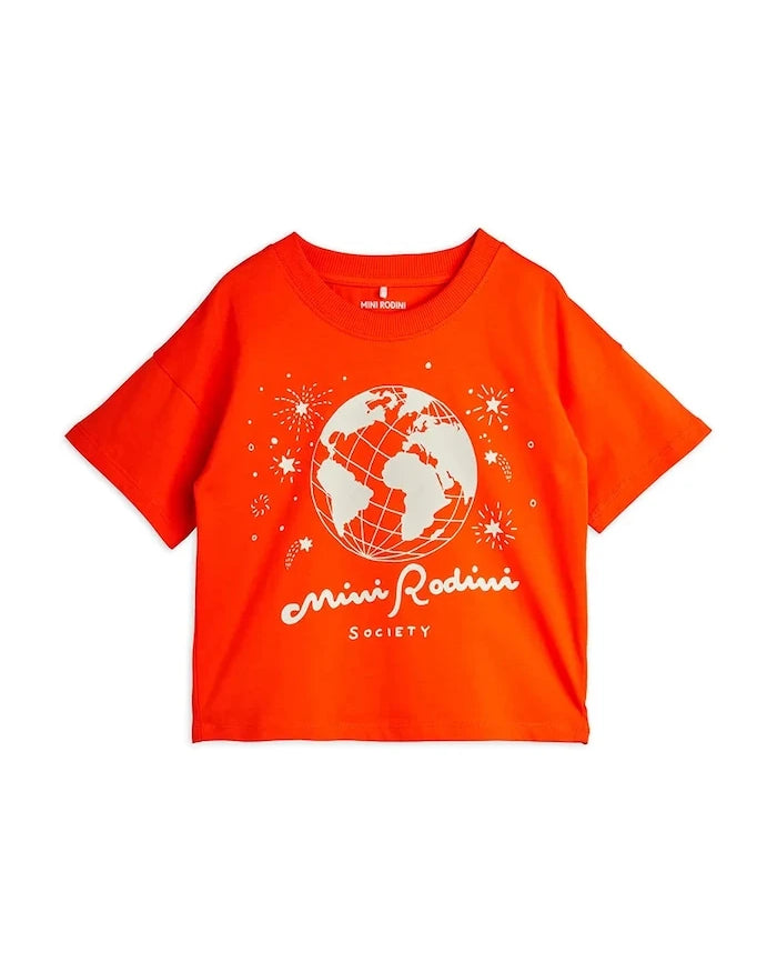 Детска памучна тениска Mini Rodini Mini Rodini society