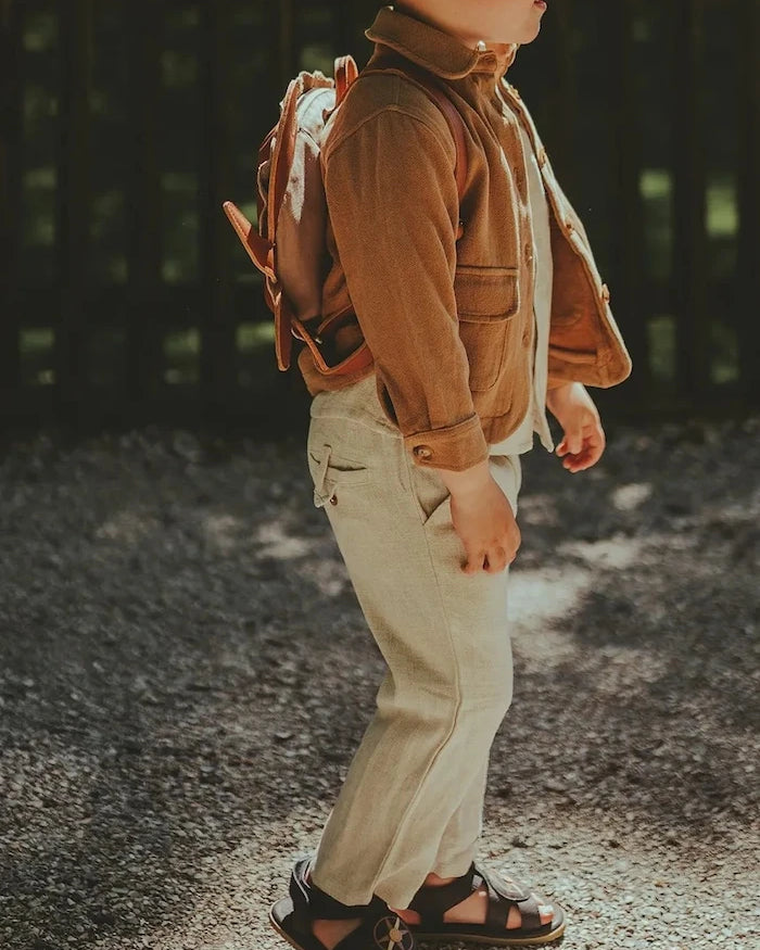 Бебешки панталони от ленена смес Donsje Dado Trousers