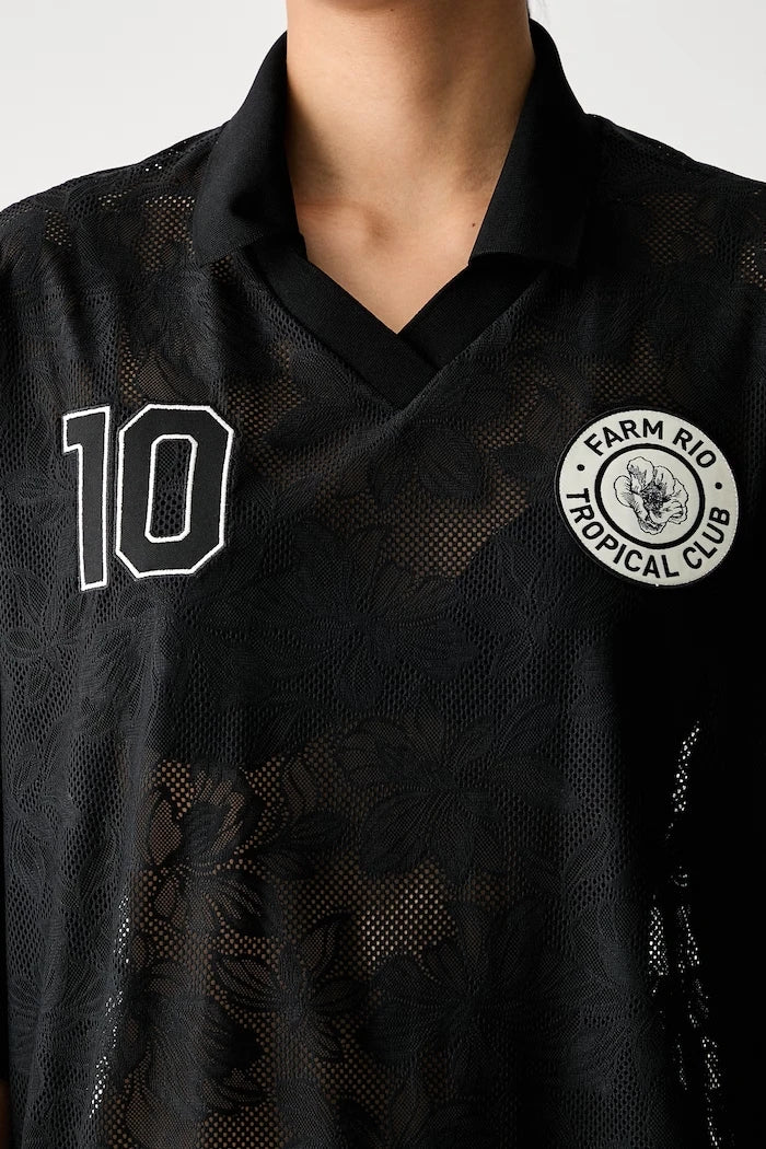 adidas x Farm Rio dantelli kadın tişört
