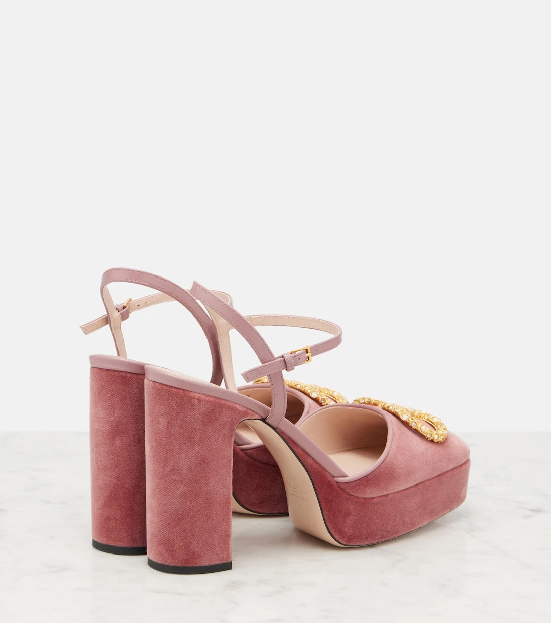 Valentino Garavani - VLogo 115 velvet platform pumps