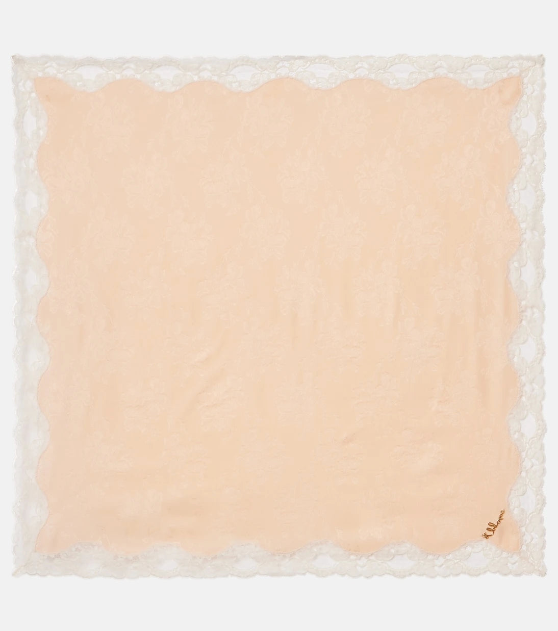 Chloé - Embellished lace-trimmed silk jacquard scarf