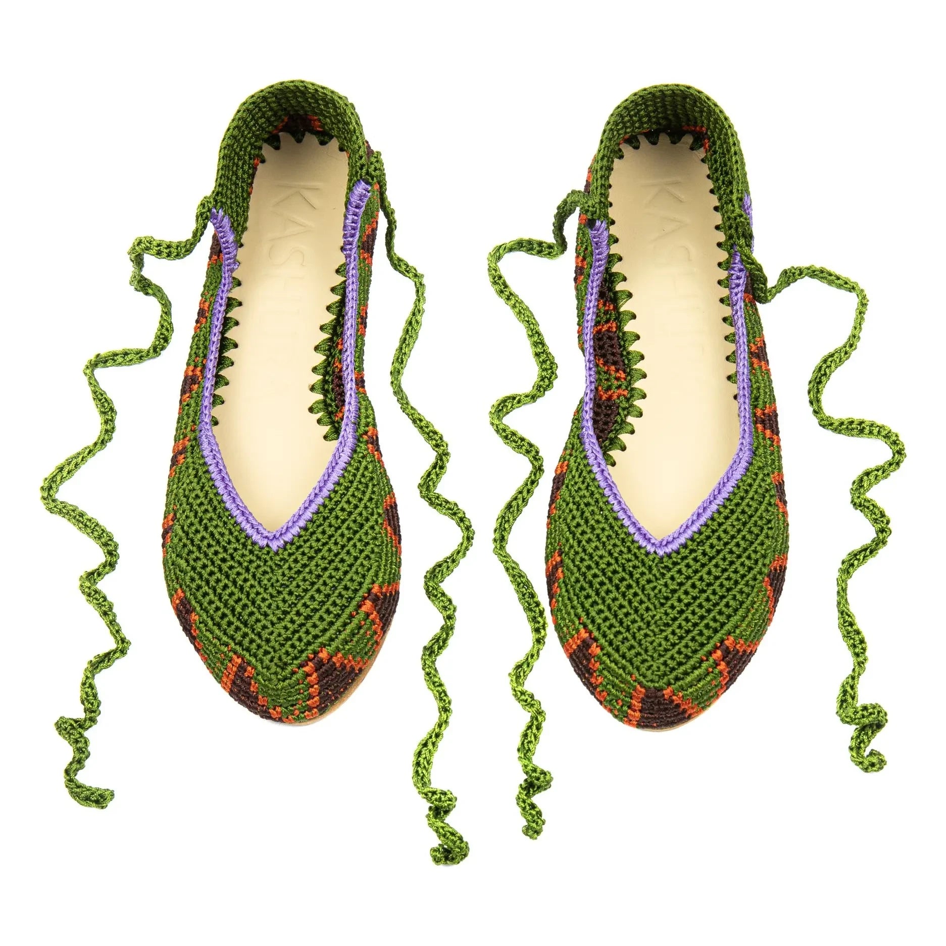 Kashura - Ballerinas High Olive Green | Olive green