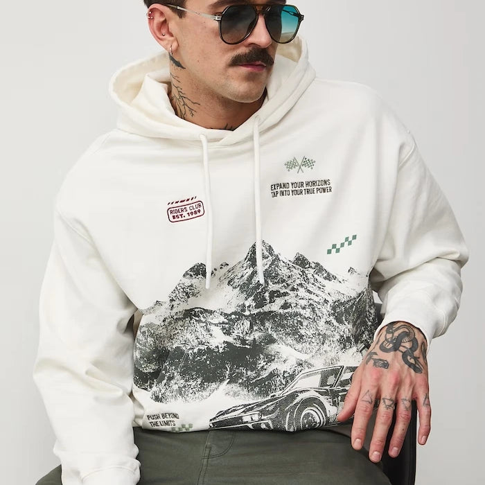Medicine kapüşonlu erkek pamuklu sweatshirt