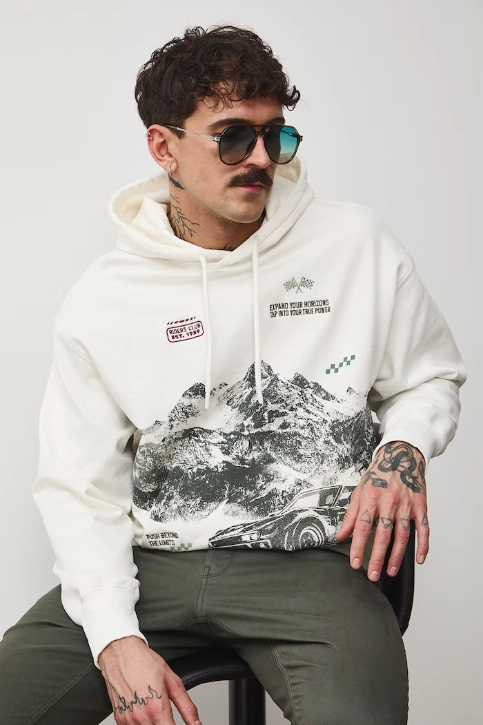 Medicine kapüşonlu erkek pamuklu sweatshirt
