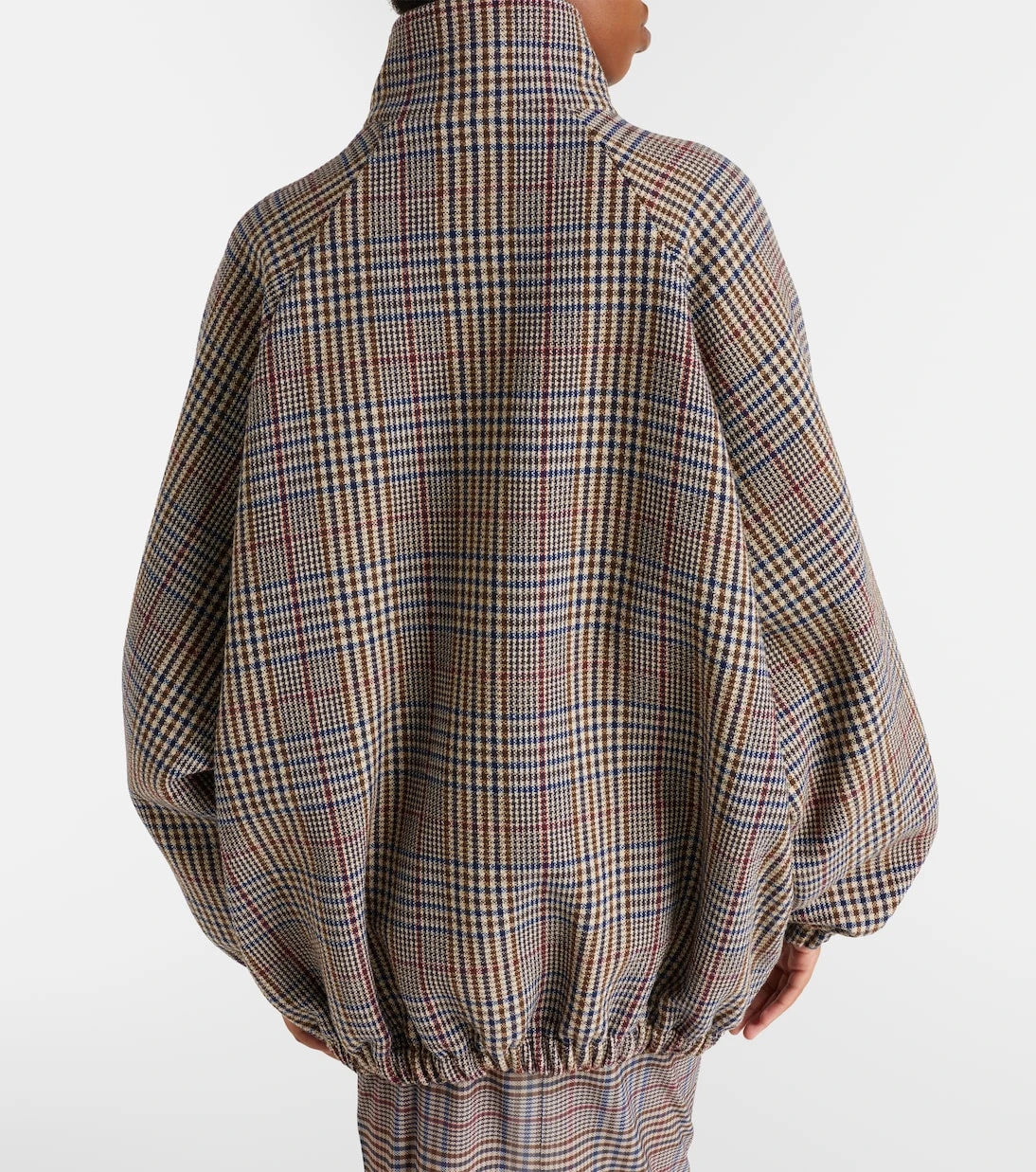The Frankie Shop - Baxter checked wool-blend blouson jacket