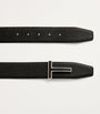 Leather Reversible T Icon Belt