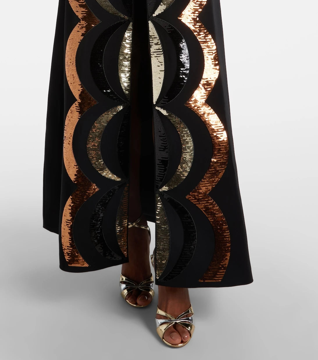 Pucci - Sequined open-back gown