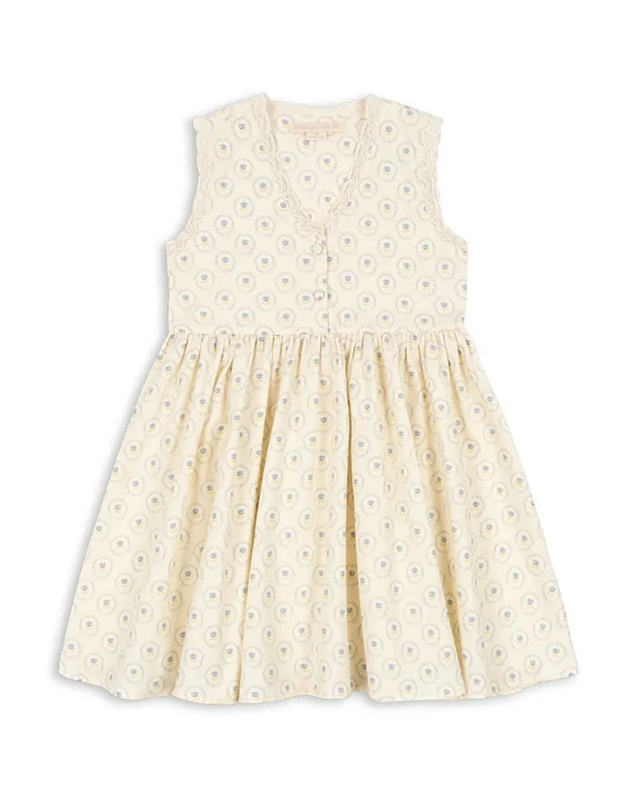 Konges Sløjd COEUR LACE DRESS GOTS Çocuk Pamuklu Elbise