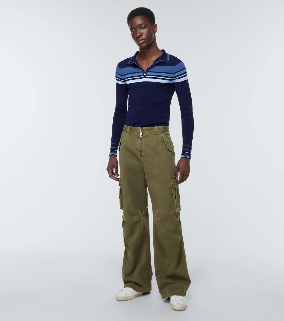 Dolce&Gabbana - High-rise cotton cargo pants