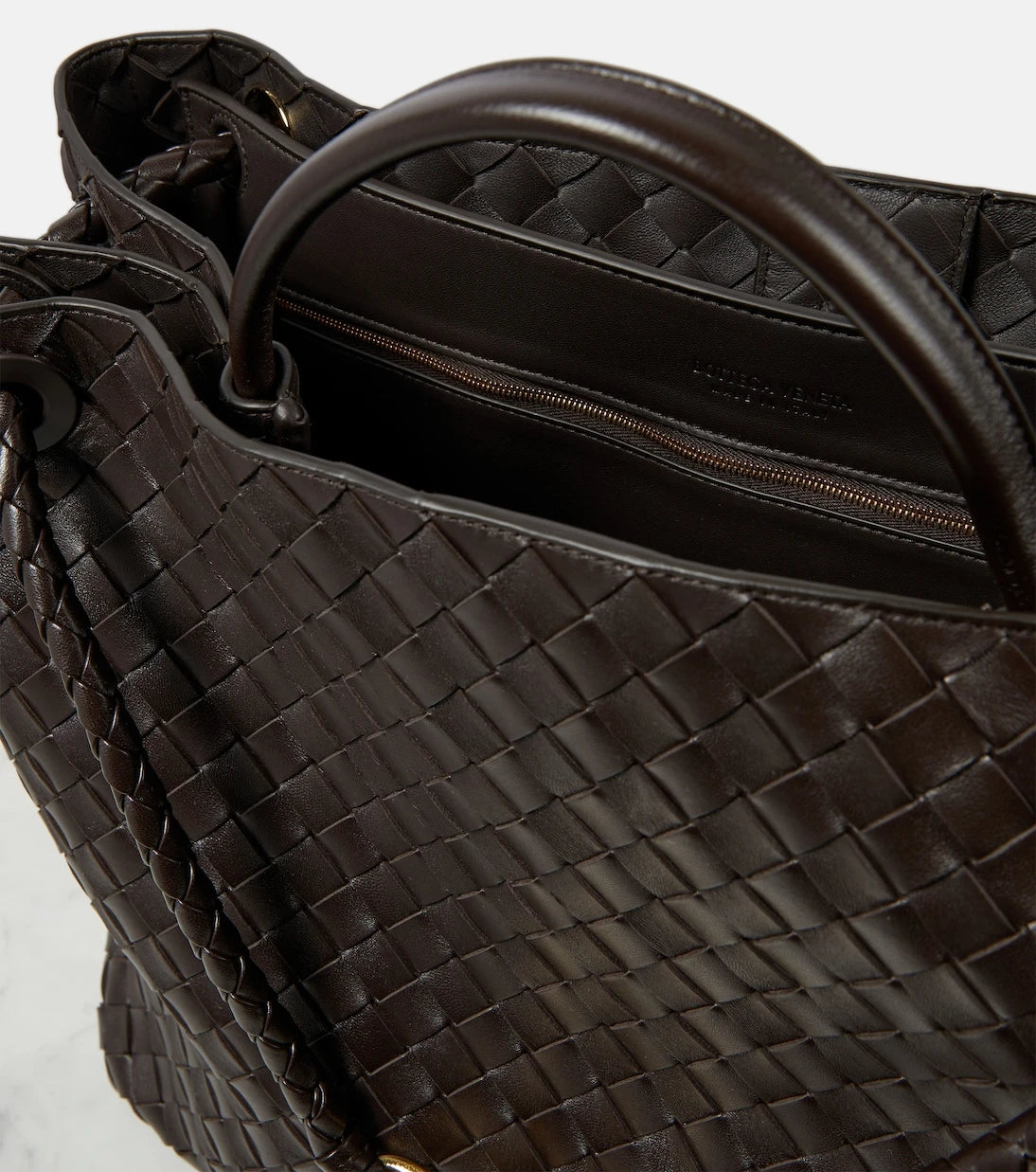 Bottega Veneta - حقيبة أنديامو الكبيرة من الجلد