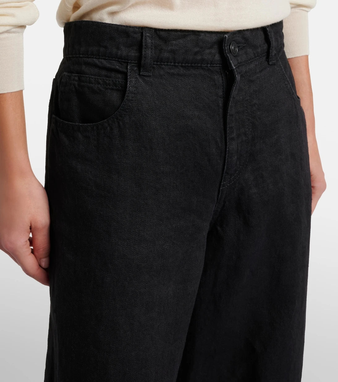 The Row - Eglitta linen wide-leg jeans