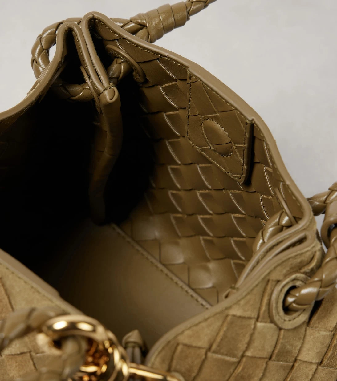 Bottega Veneta - Parachute Small suede shoulder bag