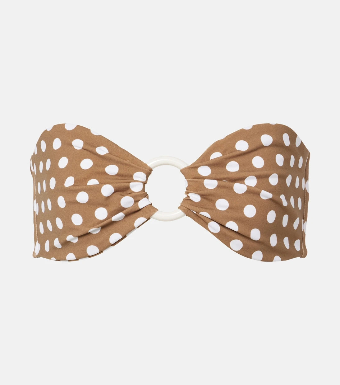 Marysia - Coronada polka-dot bandeau bikini top