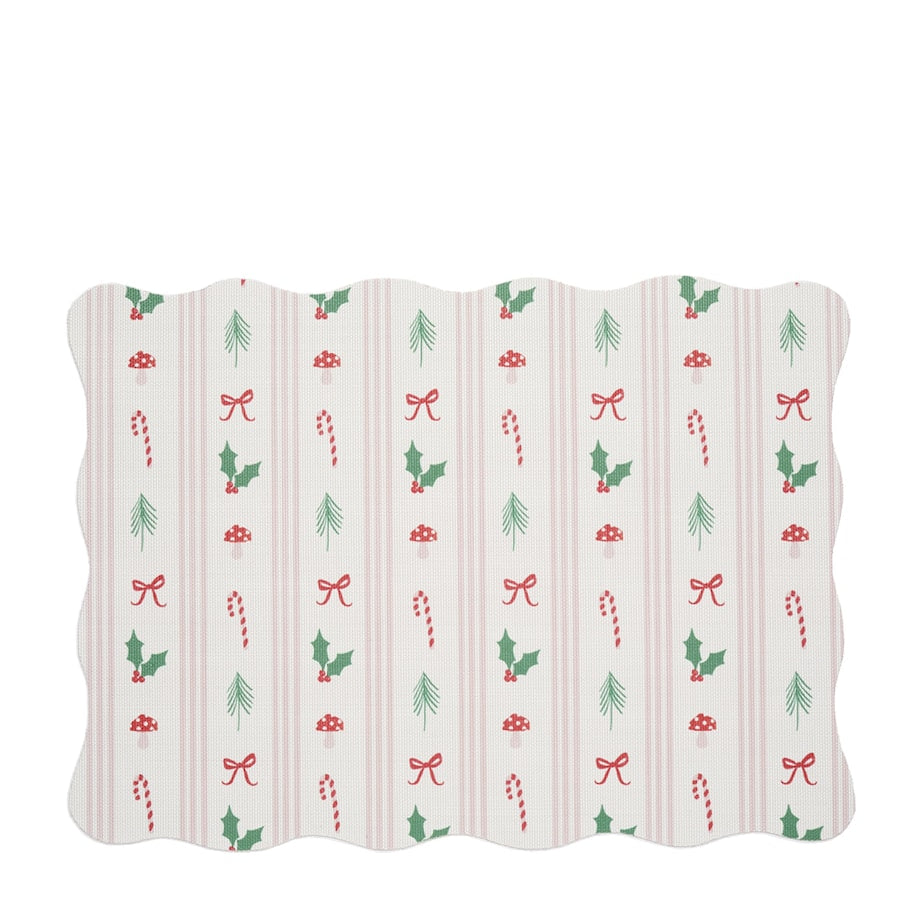 Chilewich x Meri Meri Festive Icon Stripes Placemat (34cm x 47cm)