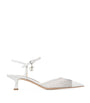 White Aren SB 45 Mesh-Leather Pumps